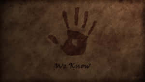 Dark Brotherhood Black Hand With Quote Wallpaper