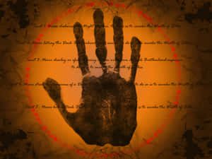 Dark Brotherhood Document With Symbol Wallpaper