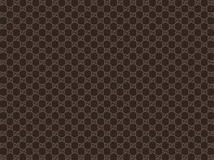 Dark Brown Gucci Pattern Wallpaper