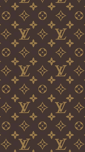 Dark Brown Louis Vuitton Iphone Wallpaper