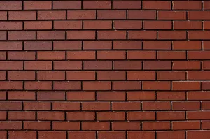Dark Brown Running Brick Wall Wallpaper