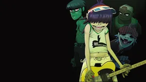 Dark Gorillaz Hd Background Wallpaper