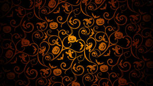 Dark Halloween Icons Pattern Wallpaper