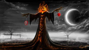 Dark Halloween Pumpkin Witch Wallpaper