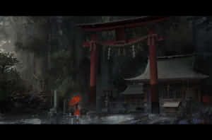 Dark Japanese Aya Shameimaru From Touhou Project Wallpaper