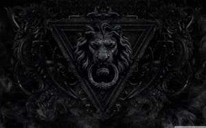 Dark Lion Sculpture Pc Wallpaper