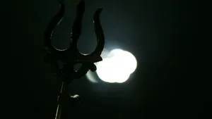 Dark Mahadev Trishula In Darkness Hd Wallpaper