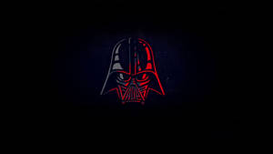 Dark Minimalist Darth Vader Helmet Wallpaper
