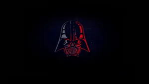 Dark Minimalist Darth Vader Helmet Wallpaper