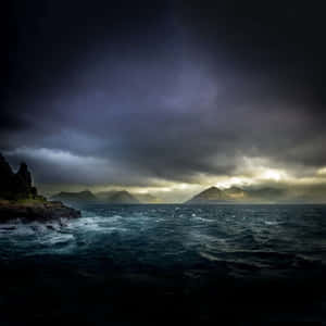 Dark Ocean Storm Wallpaper