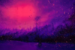 Dark Pink And Purple Aesthetic Wallpaper