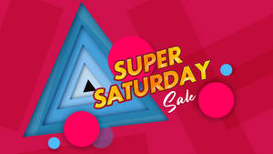 Dark Pink Super Saturday Sale Wallpaper
