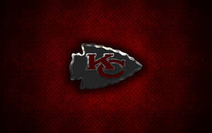 Dark Red Kansas City Chiefs Logo Wallpaper
