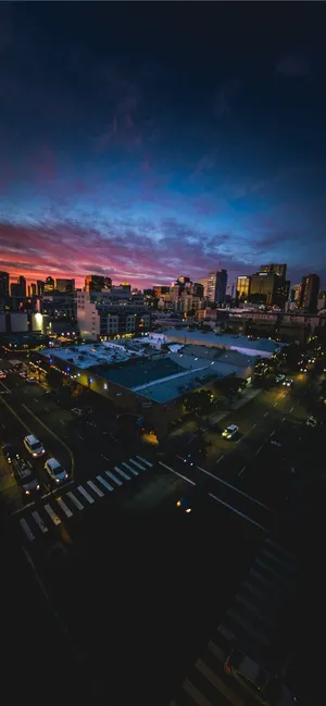 Dark Road In San Diego Iphone Wallpaper
