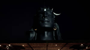 Dark Shiva Head Nighttime Sky Wallpaper