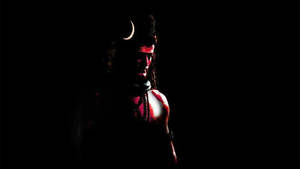 Dark Shiva Hiding In Shadows Wallpaper