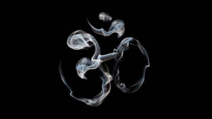 Dark Shiva Om Symbol Smoke Wallpaper