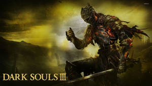 Dark Souls 3 Ashen One On Fire Wallpaper