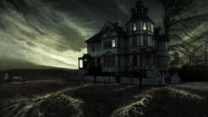 Dark Spooky Haunted Mansion Wallpaper