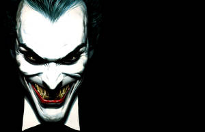 Dark-themed Joker Desktop Wallpaper