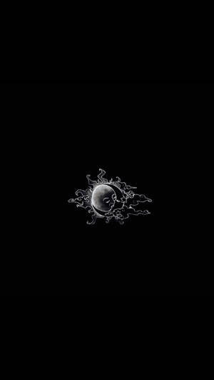 Dark Trippy Sun And Clouds Wallpaper