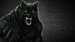 Dark Urban Werewolf Art Wallpaper