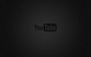 Dark Youtube Logo On Black Background Wallpaper