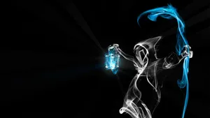 Darkly Ethereal Smoky Neon Wallpaper