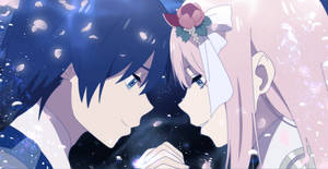 Darling In The Franxx Lovely Couple Wallpaper