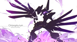 Darling In The Franxx Purple Chlorophytum Wallpaper