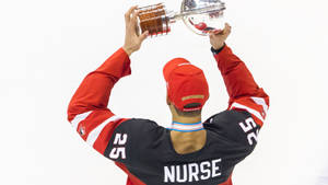 Darnell Nurse Celebrates Winning World Juniors Championship 2021 Wallpaper