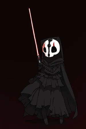 Darth Nihilus Cute Cartoon Art Wallpaper
