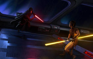 Darth Revan Vs Bastila Wallpaper