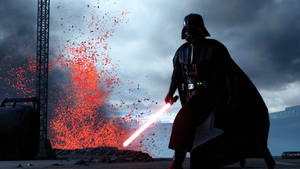 Darth Vader 4k Molten Lava Background Wallpaper