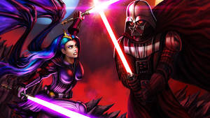 Darth Vader 4k Versus Jedi Wallpaper