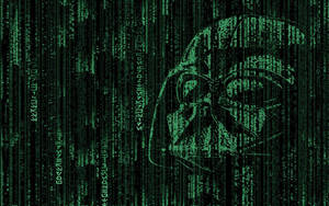 Darth Vader Green Matrix Wallpaper
