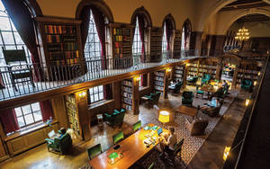 Dartmouth College Baker-berry Library Interior Wallpaper