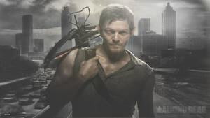 Daryl Dixon - Ready For Action In The Walking Dead Wallpaper