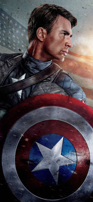 Dashing Captain America Top Iphone Hd Wallpaper