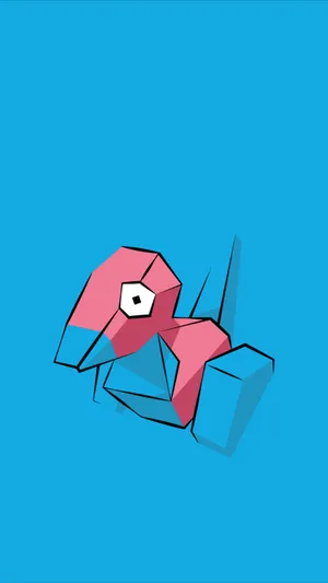 Dave2d Cyan Porygon Wallpaper
