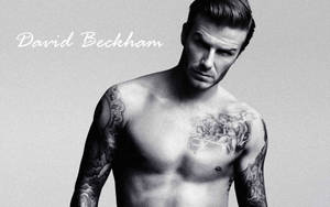David Beckham Greyscale Portrait Wallpaper