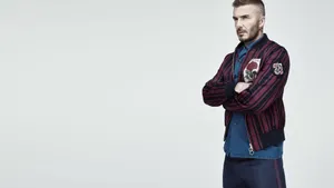 David Beckham Kent & Curwen Rose Wallpaper