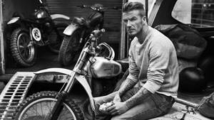 David Beckham Motorbike Wallpaper