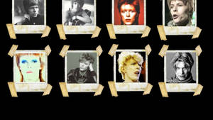 David Bowie Polaroids Photos Collection Wallpaper