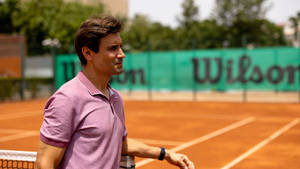 David Ferrer Showcasing Casual Style Wallpaper