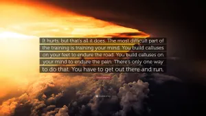 David Goggins Clouds And Quote Wallpaper