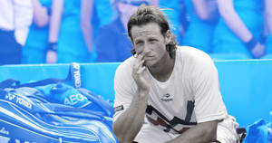 David Nalbandian Grayscale Wallpaper