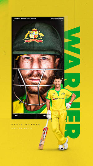 David Warner - A Star Of Australian Cricket Wallpaper