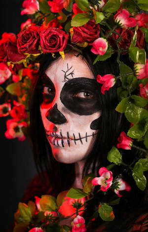 Day Of The Dead: Celebrate Life With Chola Sugar Skulls Wallpaper