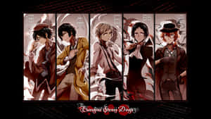 Dazai Osamu Anime Characters Poster Collage Wallpaper